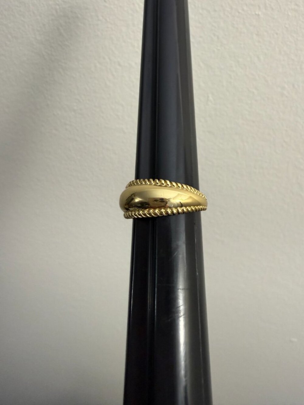 Authentic Carolyn Pollack Relios Solid Brass Domed Rope Edge Band Ring - Picture 16 of 16